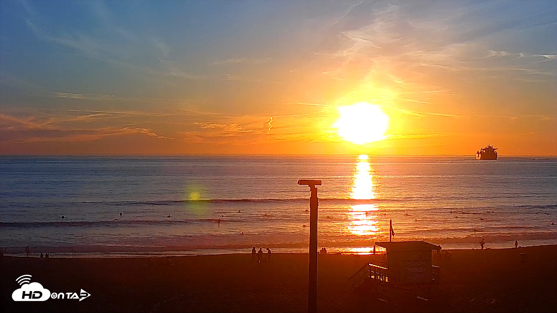 Snapshot of El Porto - Manhattan Beach Live Surf Webcam taken Mar 17, 2026, 6:54pm PDT