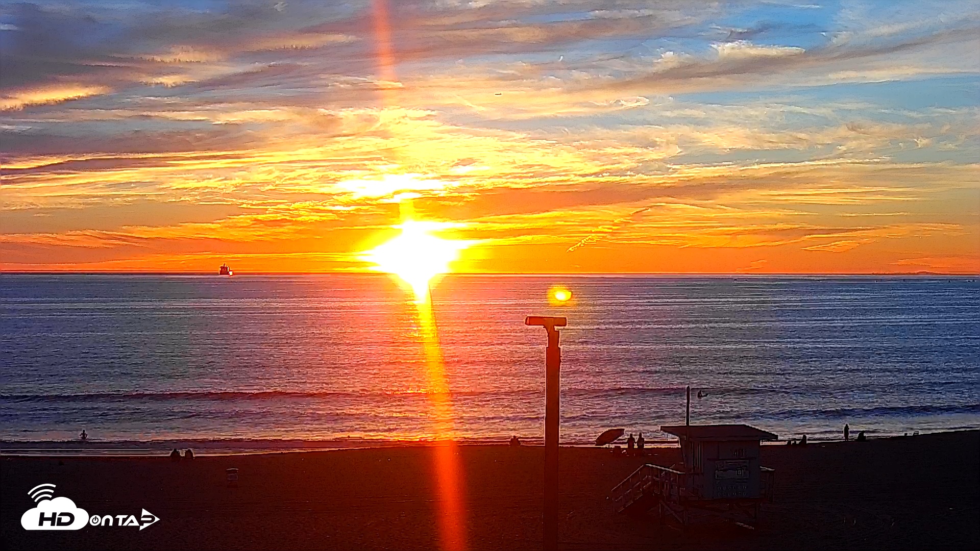 Snapshot of El Porto - Manhattan Beach Live Surf Webcam taken Feb 27, 2026, 5:47pm PST