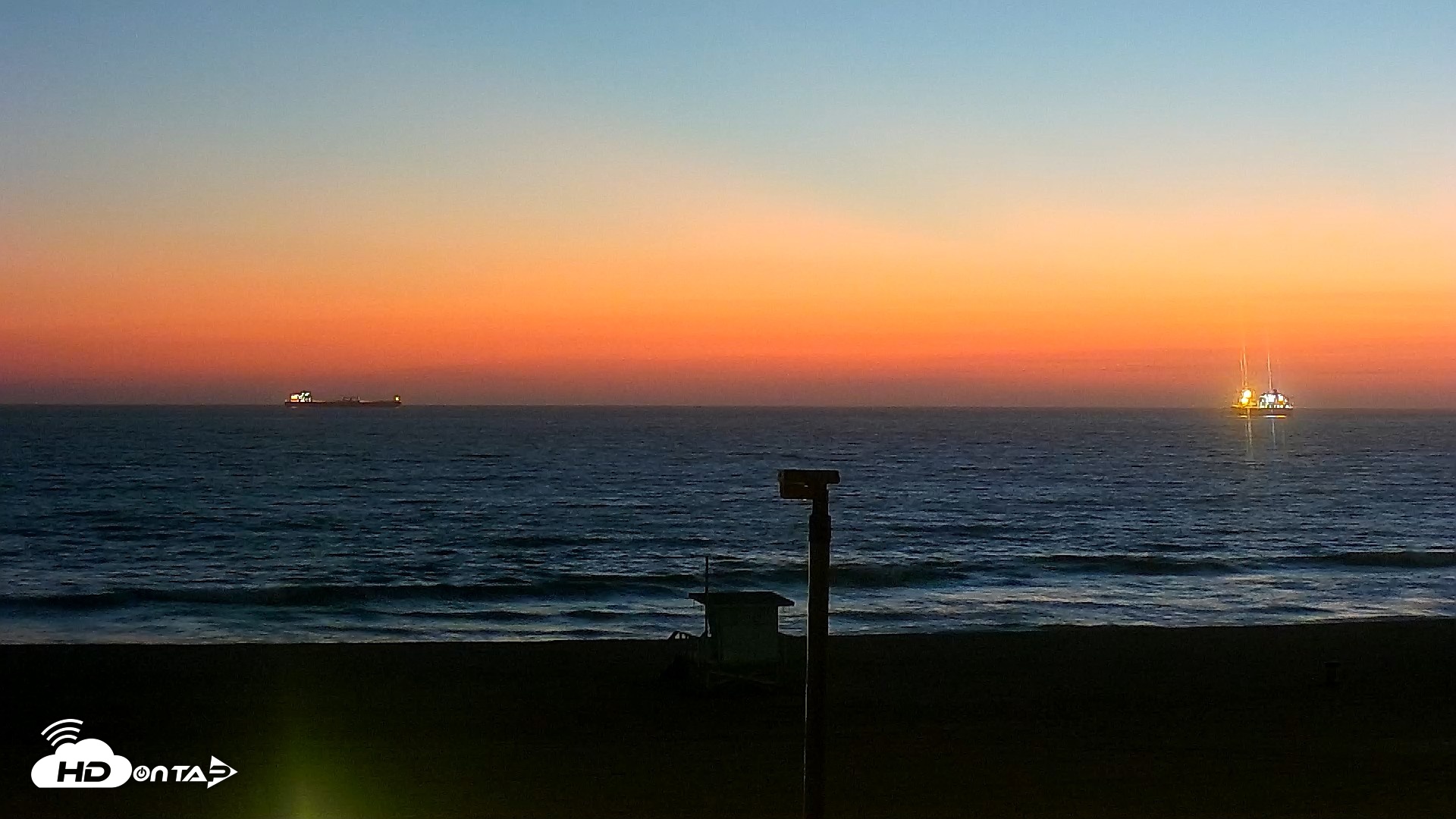 Snapshot of El Porto - Manhattan Beach Live Surf Webcam taken Aug 25, 2026, 8:02pm PDT