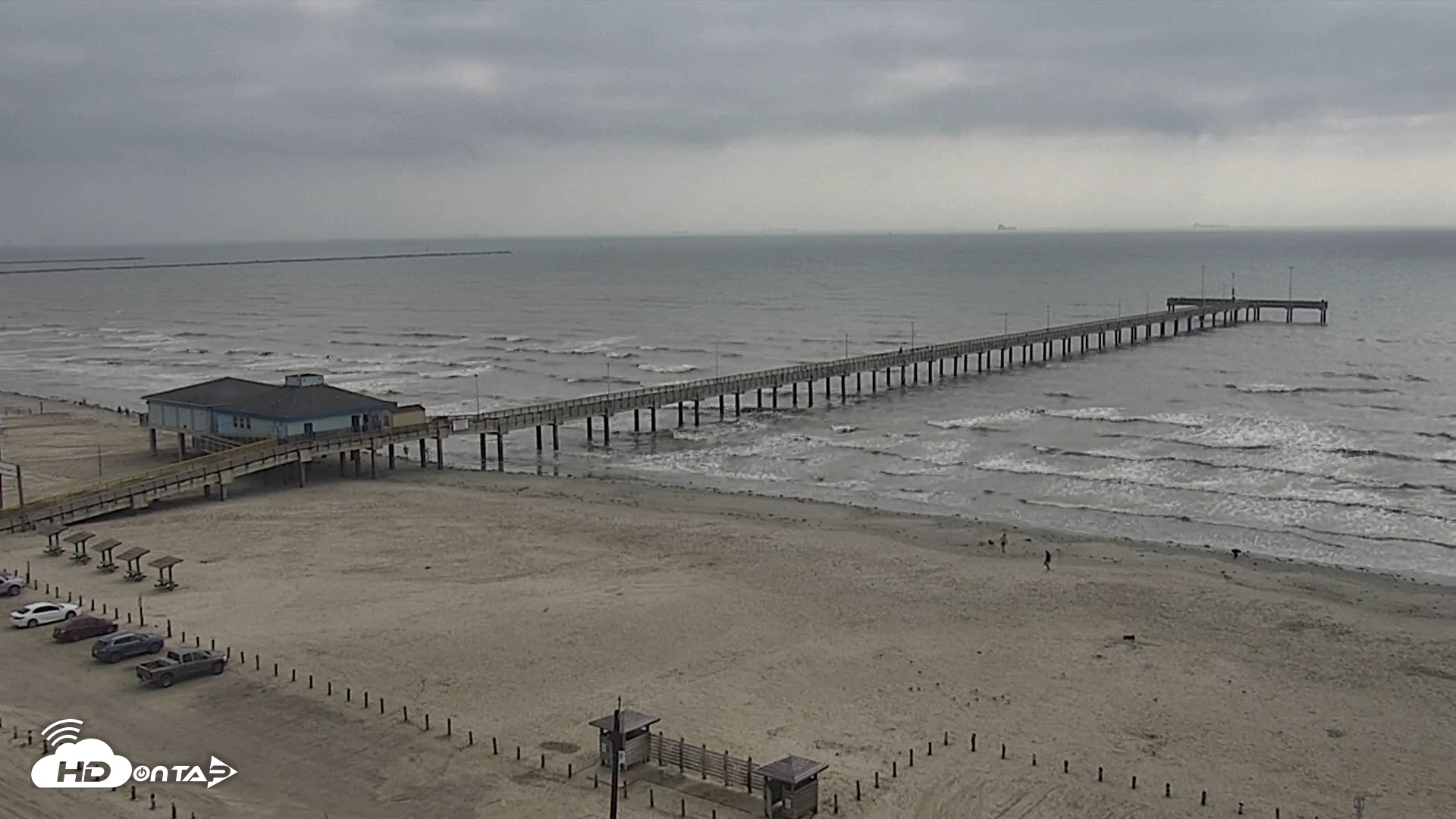 Snapshot of The Dunes - Port Aransas Live Beach Cam taken Feb 8, 2025, 10:17am CST