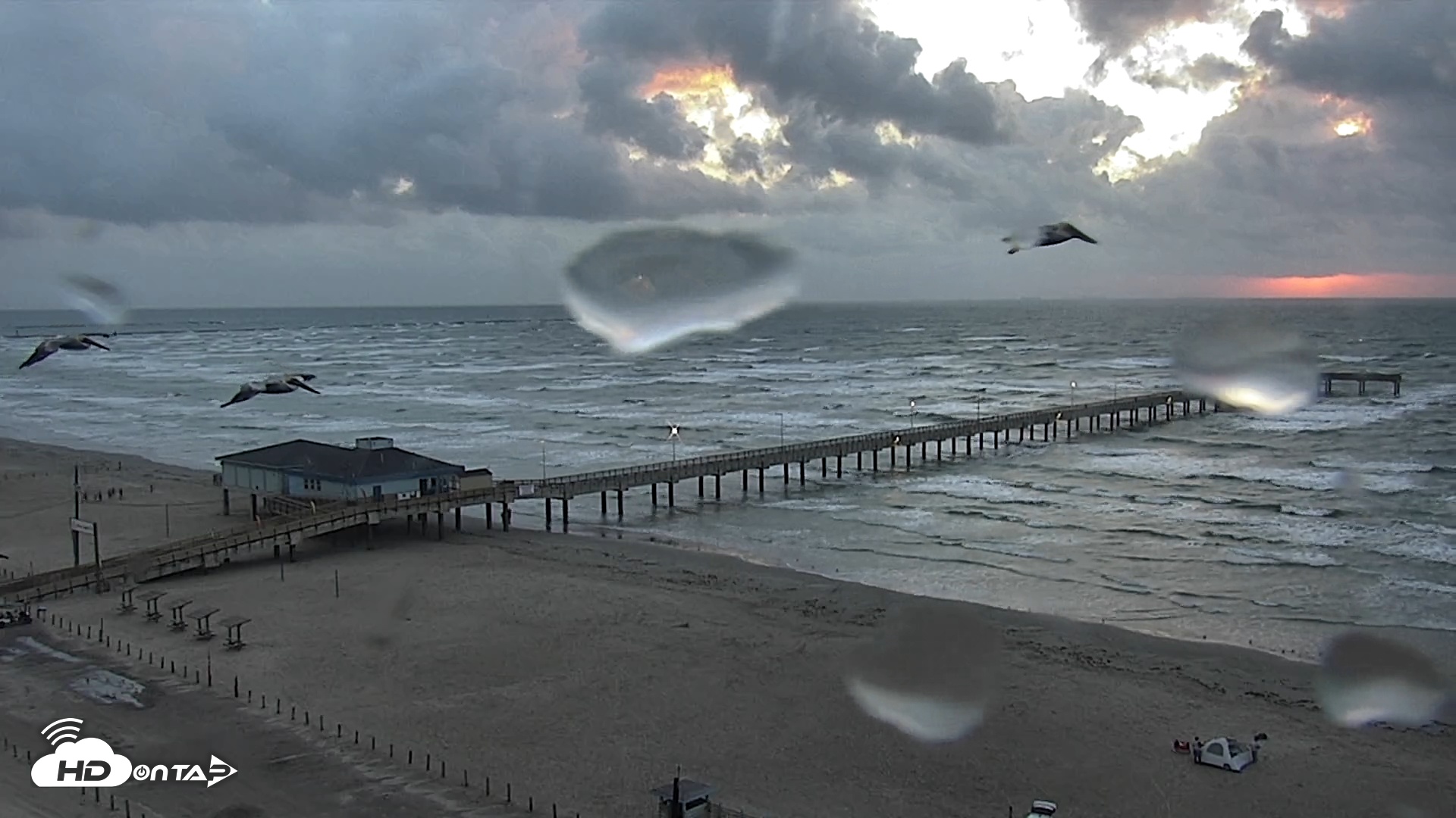 Snapshot of The Dunes - Port Aransas Live Beach Cam taken Nov 24, 2025, 7:04am CST