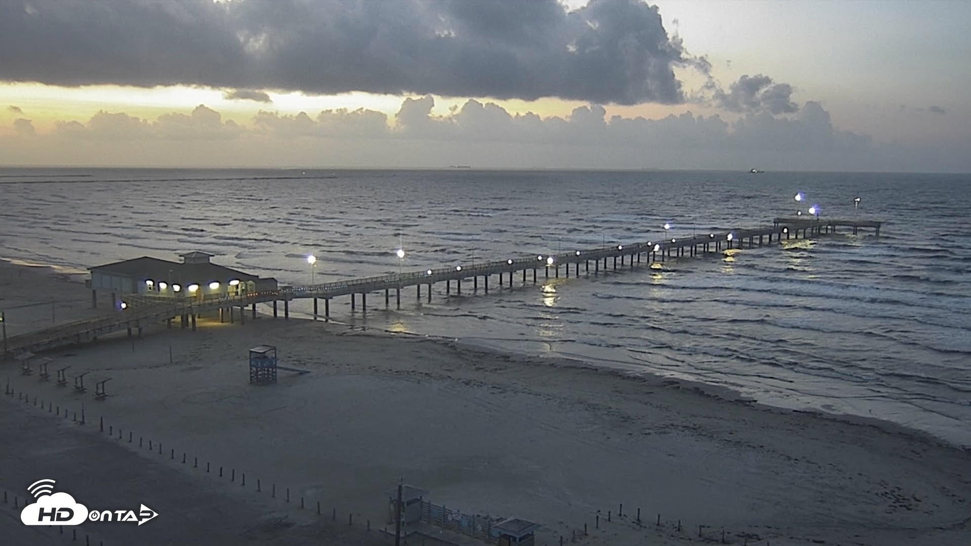 Snapshot of The Dunes - Port Aransas Live Beach Cam taken Jun 25, 2026, 6:17am CDT