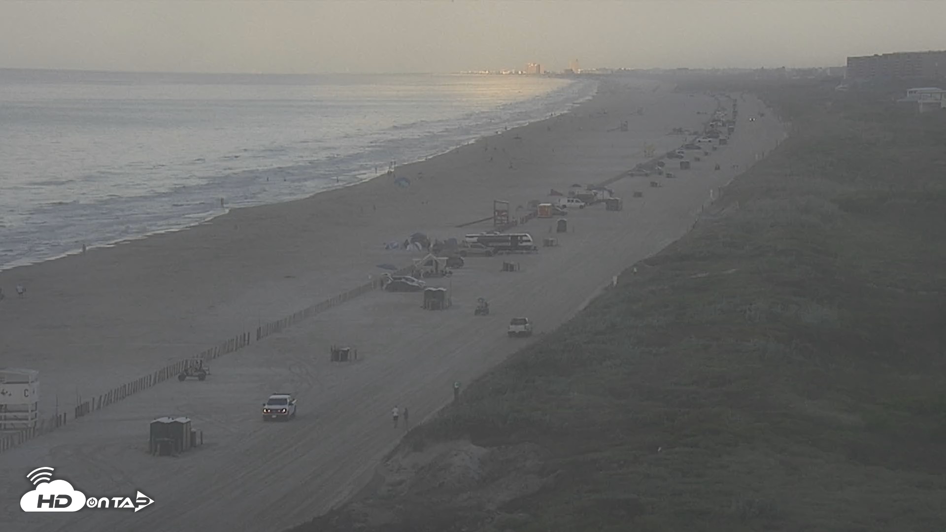 Snapshot of The Dunes - Port Aransas Live Beach Cam taken Aug 29, 2026, 8:26am CDT