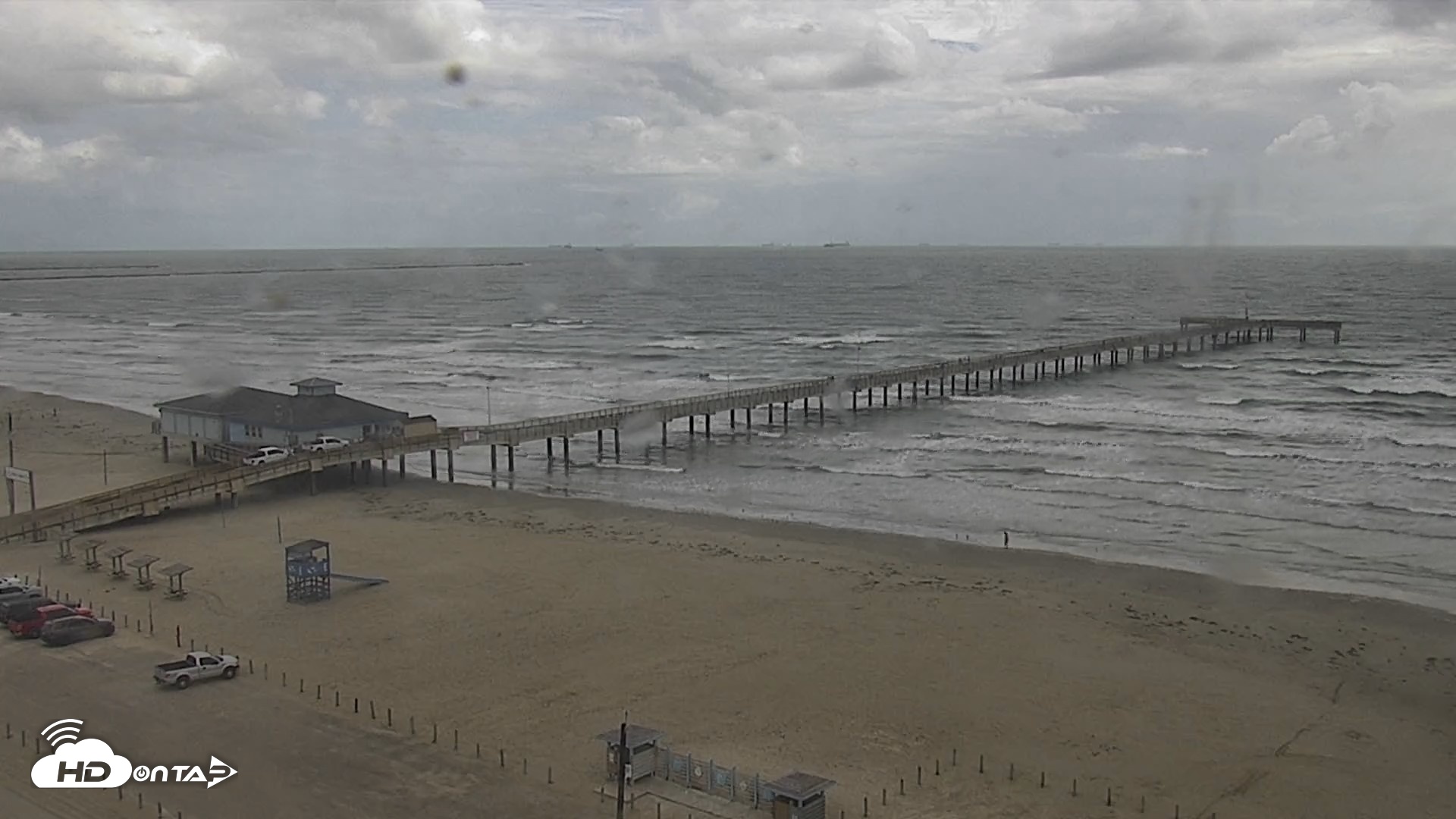 Snapshot of The Dunes - Port Aransas Live Beach Cam taken Oct 26, 2026, 11:56am CDT