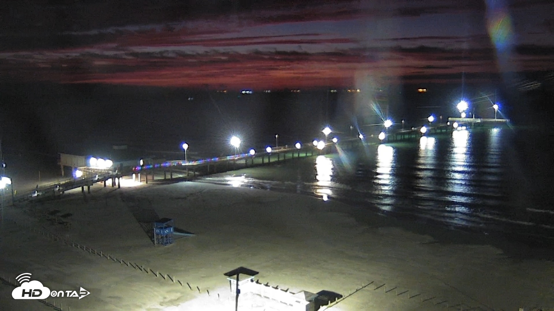 Snapshot of The Dunes - Port Aransas Live Beach Cam taken Sep 30, 2025, 6:34am CDT
