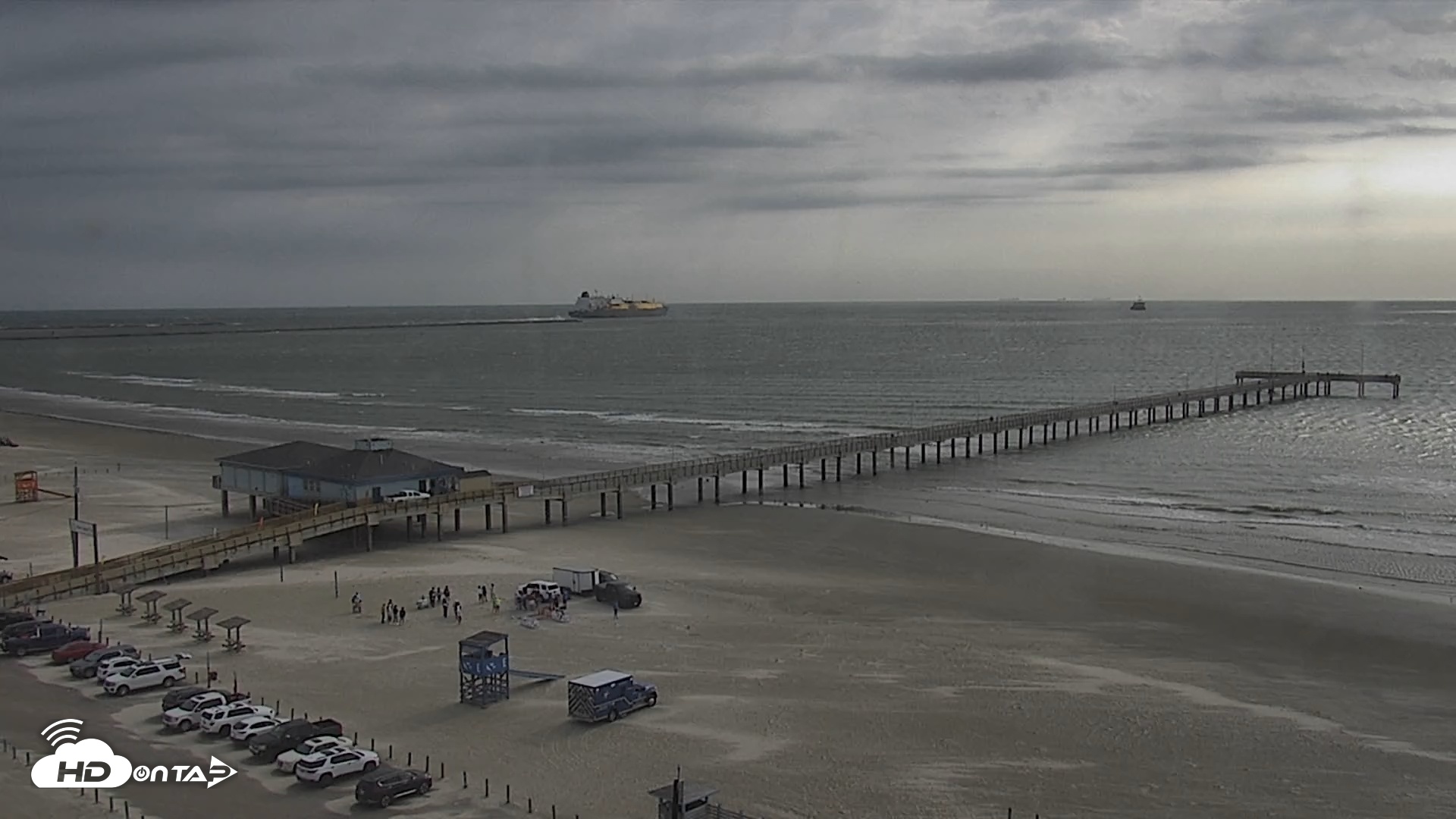 Snapshot of The Dunes - Port Aransas Live Beach Cam taken Nov 9, 2025, 9:22am CST