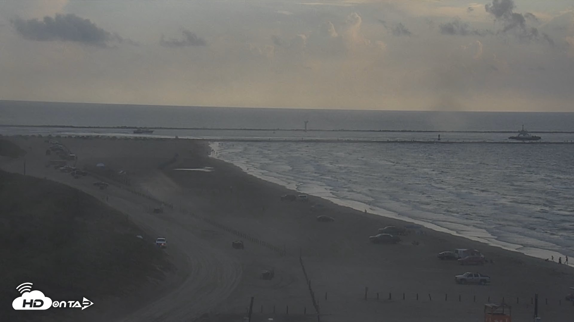 Snapshot of The Dunes - Port Aransas Live Beach Cam taken Sep 5, 2026, 8:05am CDT
