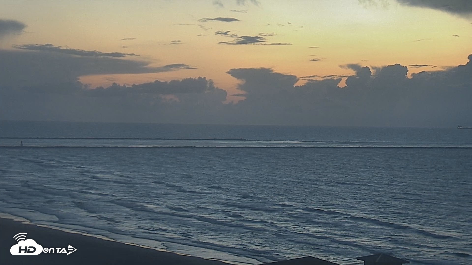 Snapshot of The Dunes - Port Aransas Live Beach Cam taken Sep 9, 2026, 6:53am CDT