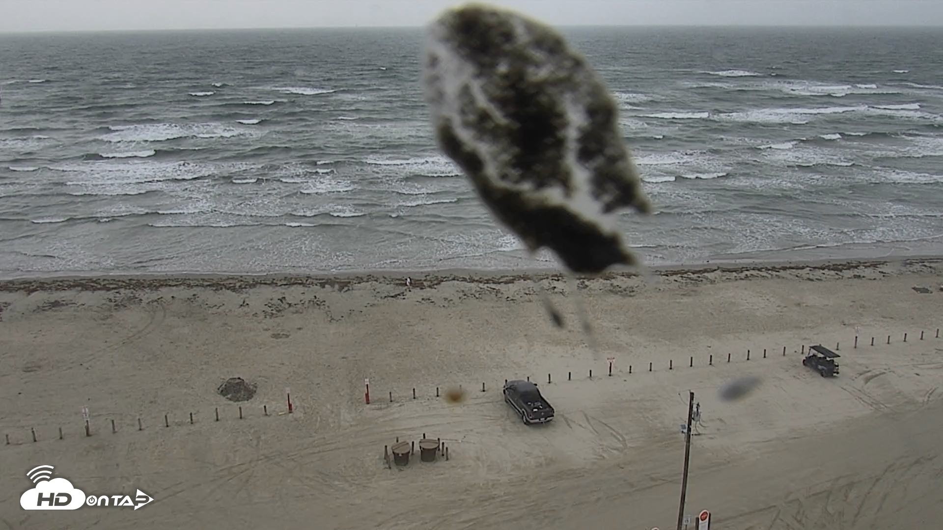 Snapshot of The Dunes - Port Aransas Live Beach Cam taken Apr 12, 2026, 10:18am CDT