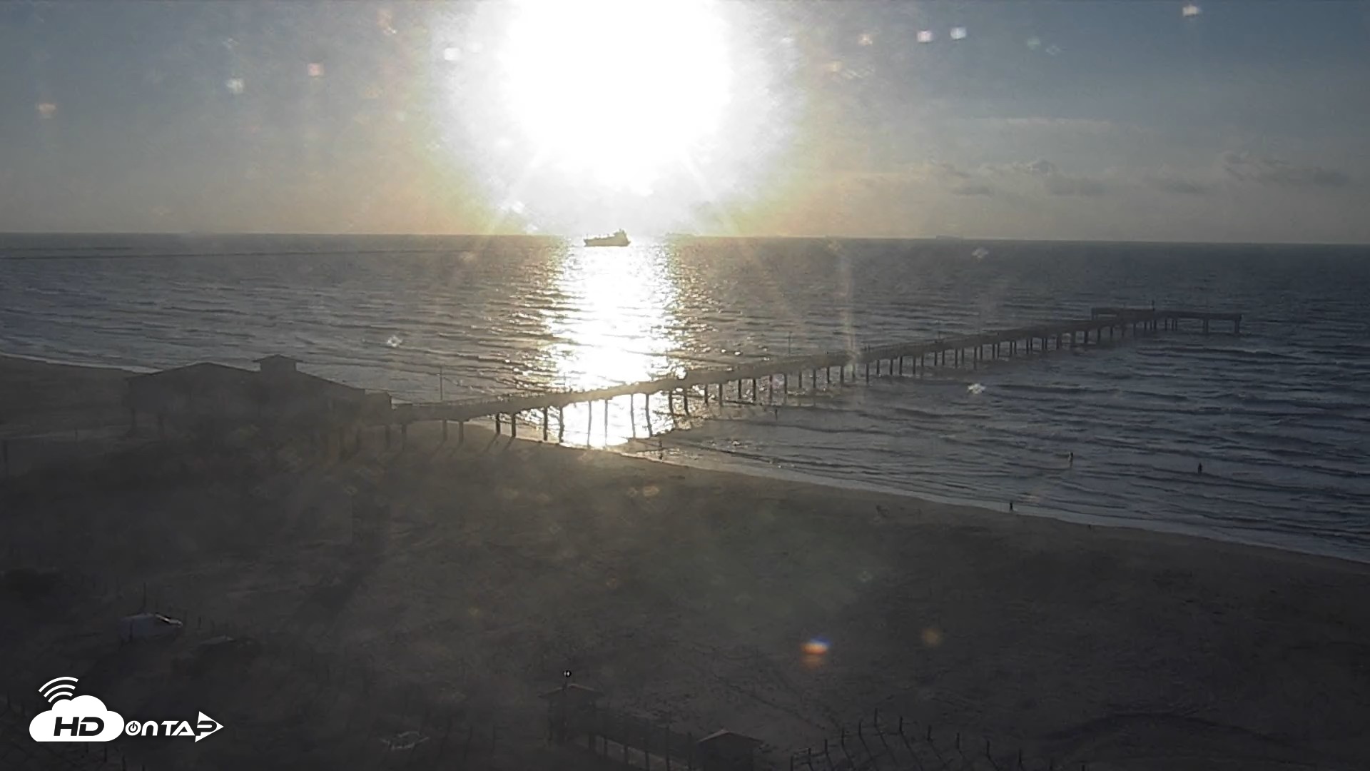 Snapshot of The Dunes - Port Aransas Live Beach Cam taken Sep 13, 2026, 7:52am CDT