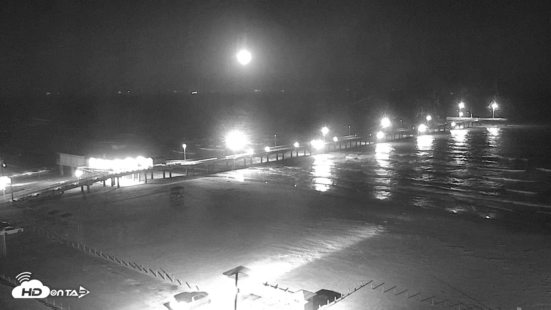 Snapshot of The Dunes - Port Aransas Live Beach Cam taken Mar 3, 2026, 7:18pm CST