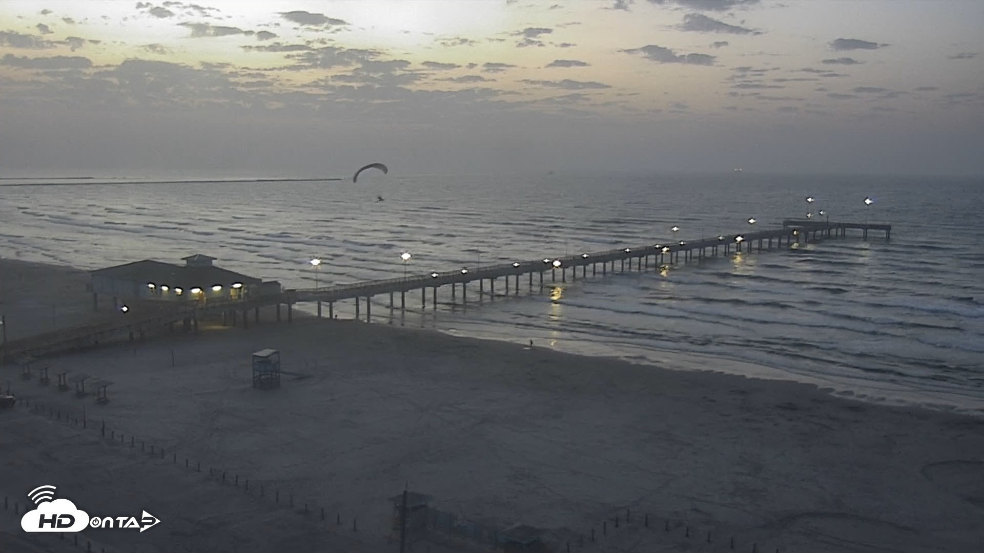 Snapshot of The Dunes - Port Aransas Live Beach Cam taken Aug 5, 2026, 6:44am CDT