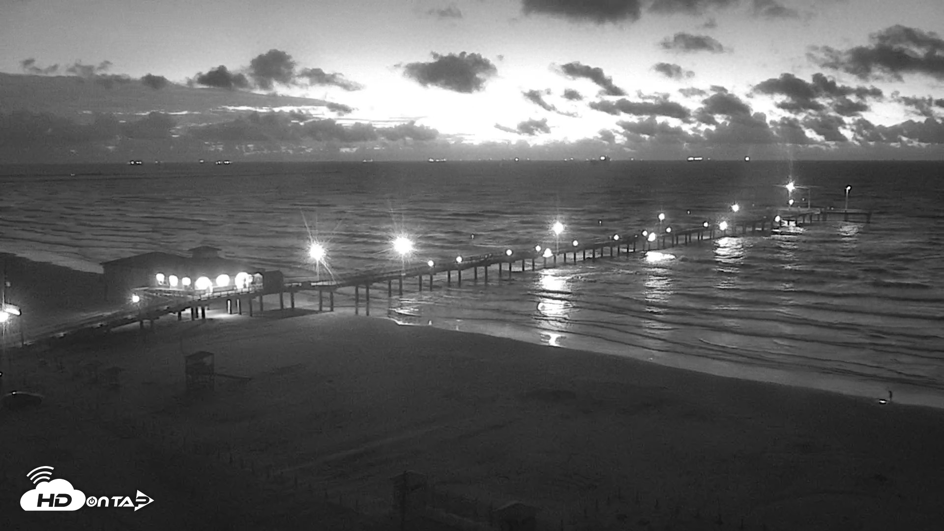 Snapshot of The Dunes - Port Aransas Live Beach Cam taken Oct 13, 2026, 6:55am CDT