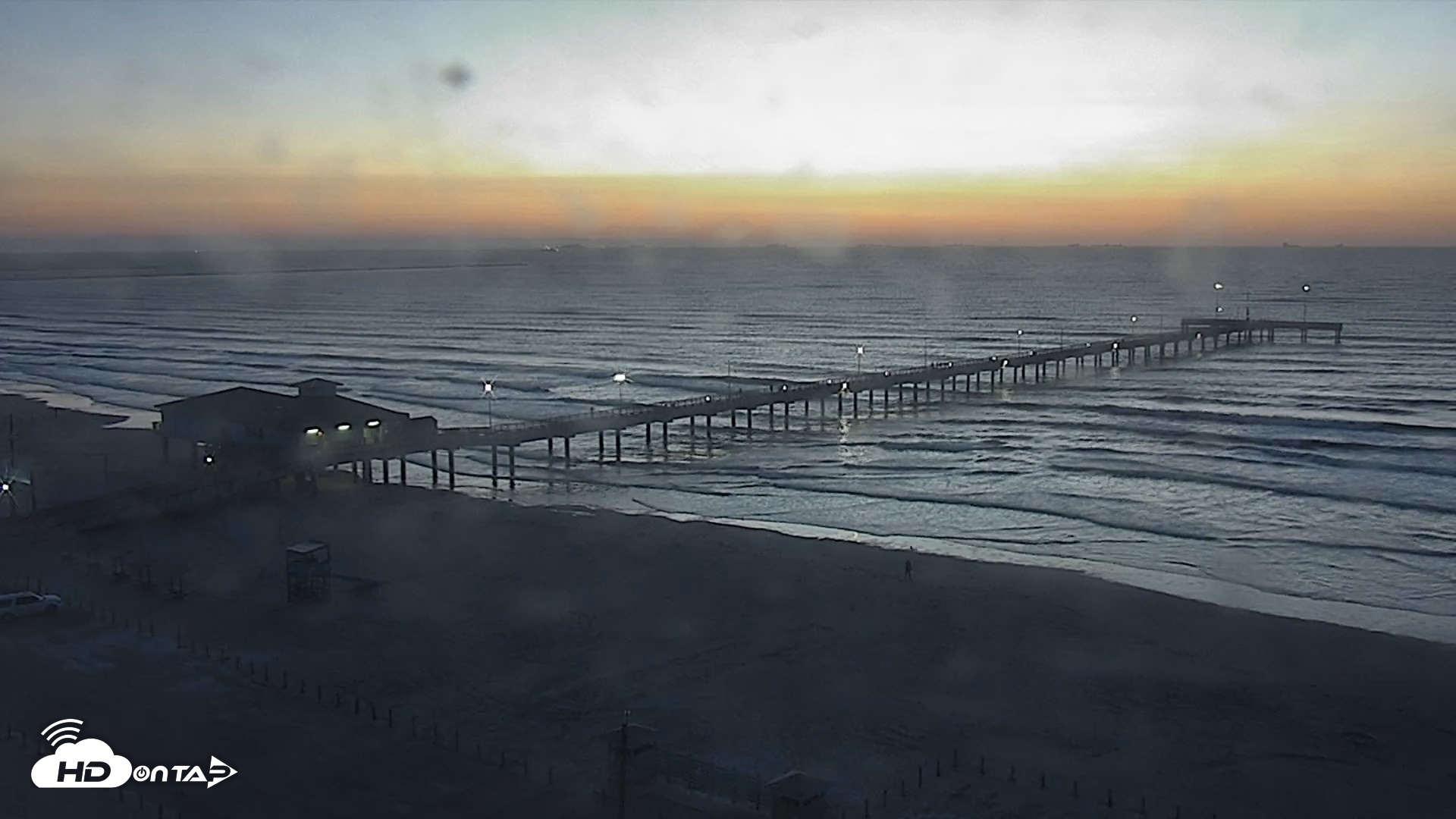 Snapshot of The Dunes - Port Aransas Live Beach Cam taken Oct 20, 2026, 7:18am CDT