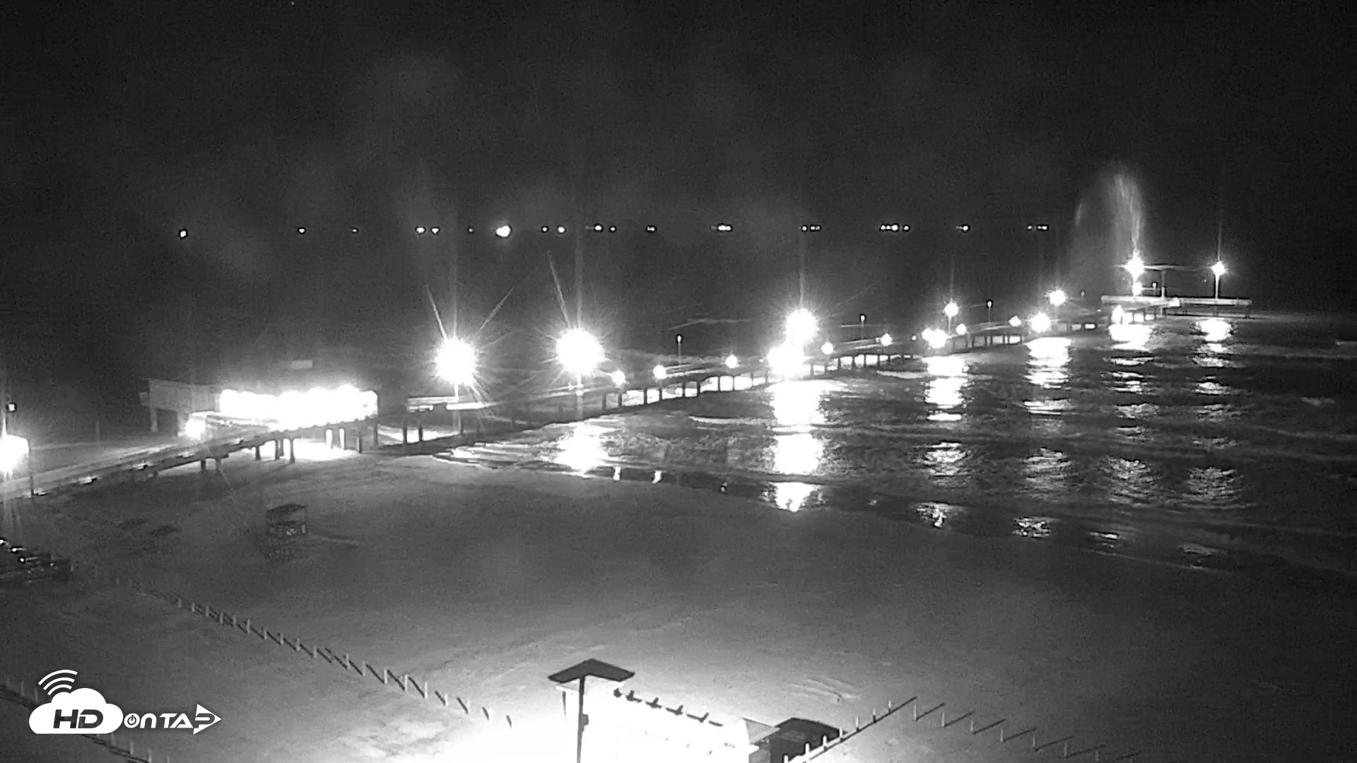 Snapshot of The Dunes - Port Aransas Live Beach Cam taken Oct 19, 2026, 10:19pm CDT