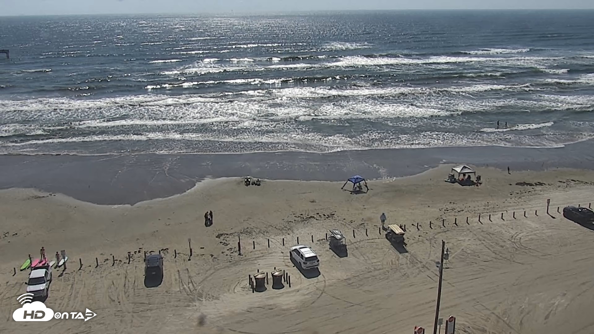 Snapshot of The Dunes - Port Aransas Live Beach Cam taken Oct 9, 2026, 11:26am CDT