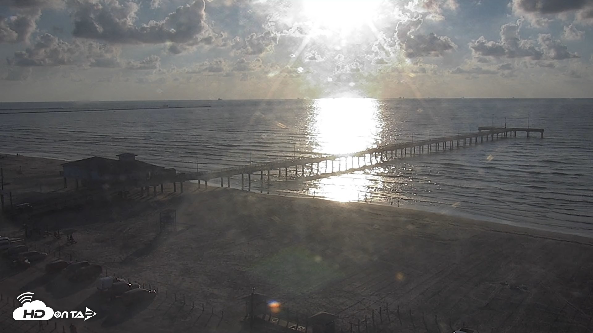 Snapshot of The Dunes - Port Aransas Live Beach Cam taken Sep 26, 2026, 8:13am CDT