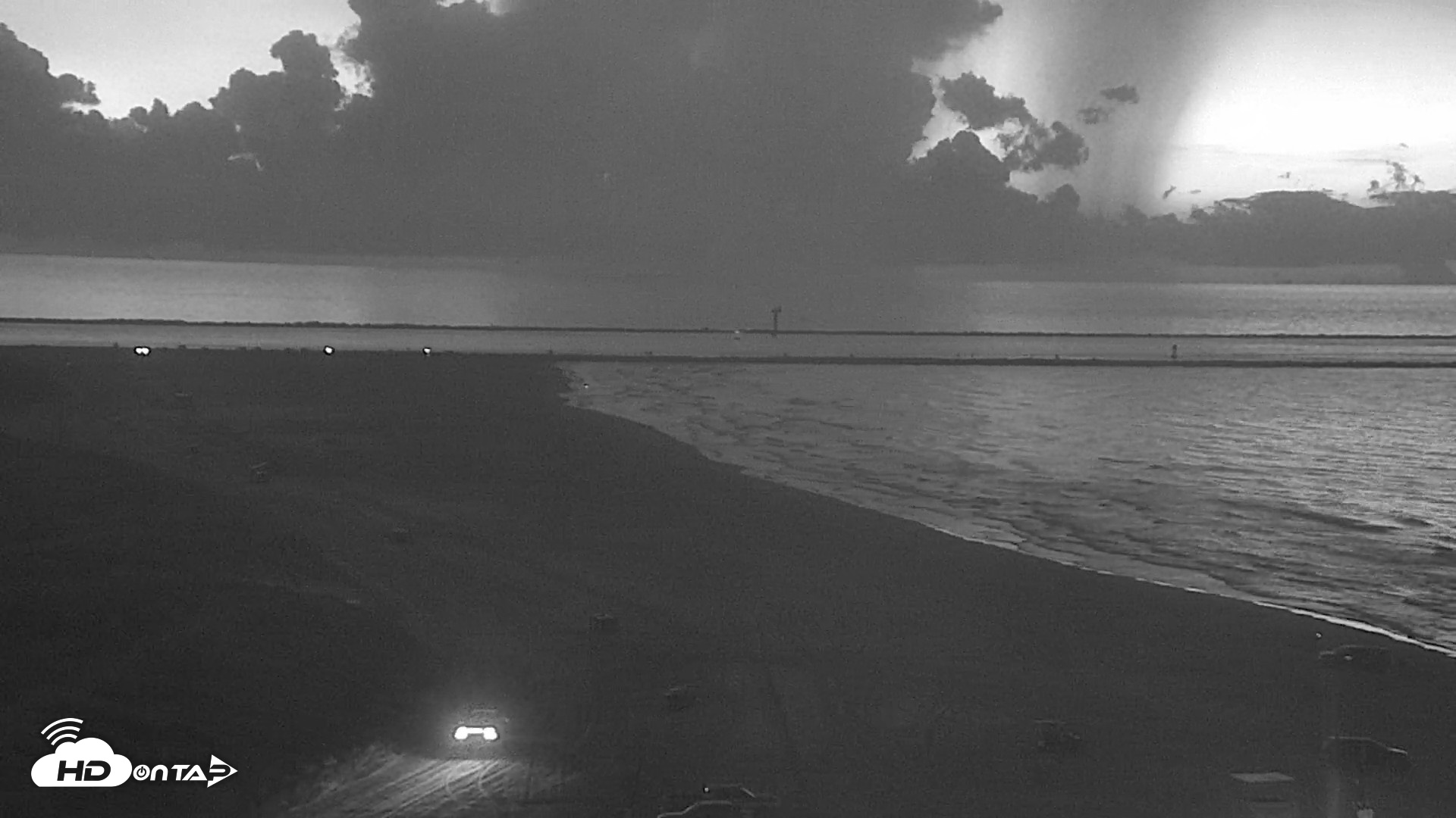 Snapshot of The Dunes - Port Aransas Live Beach Cam taken Aug 29, 2026, 6:37am CDT