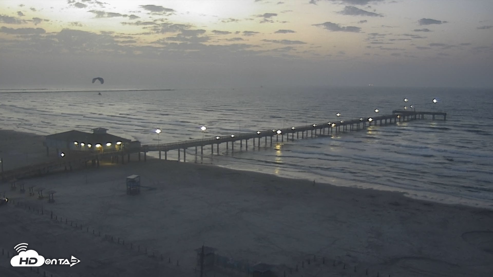 Snapshot of The Dunes - Port Aransas Live Beach Cam taken Aug 5, 2026, 6:40am CDT