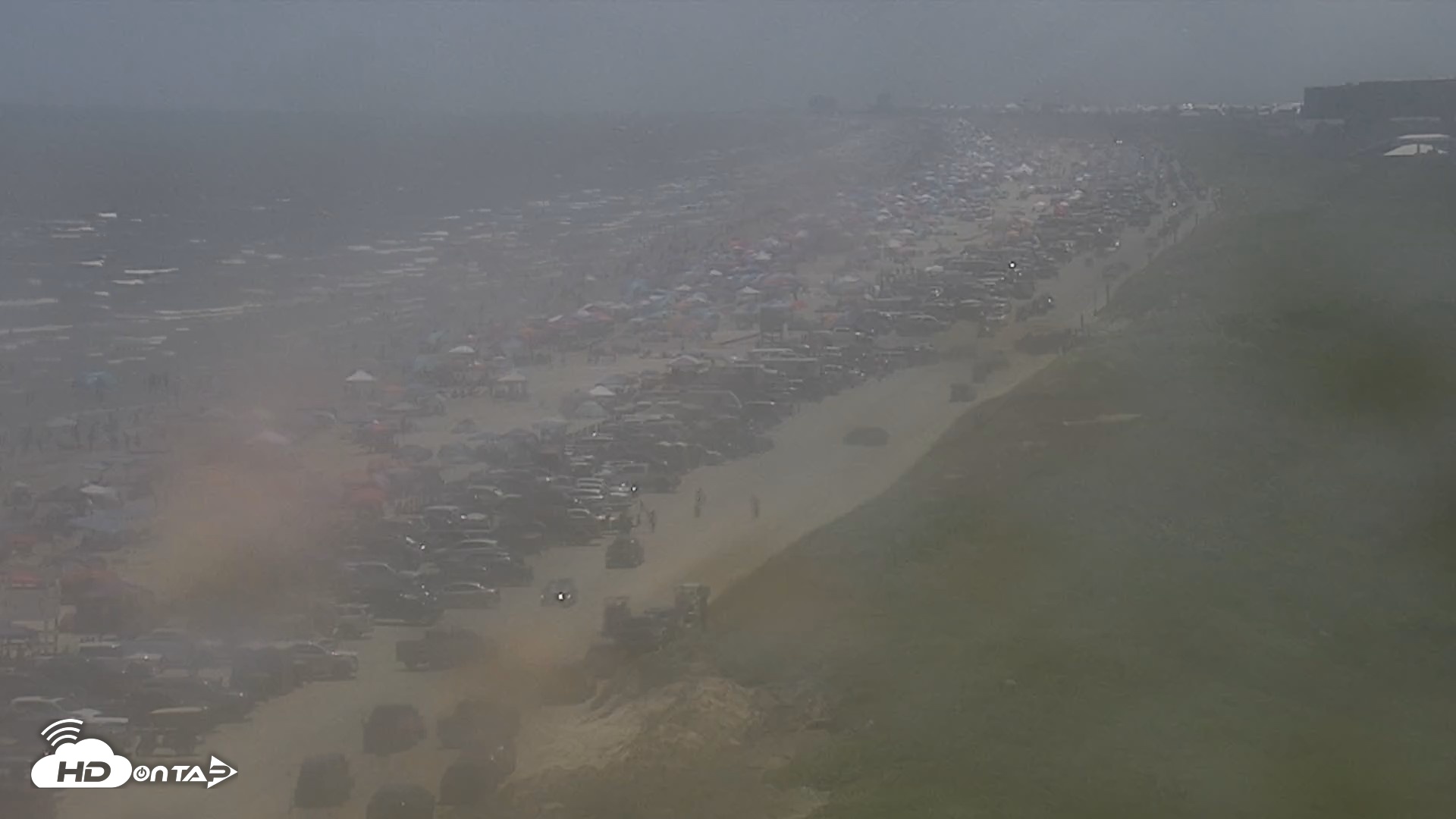 Snapshot of The Dunes - Port Aransas Live Beach Cam taken Jul 4, 2026, 2:34pm CDT