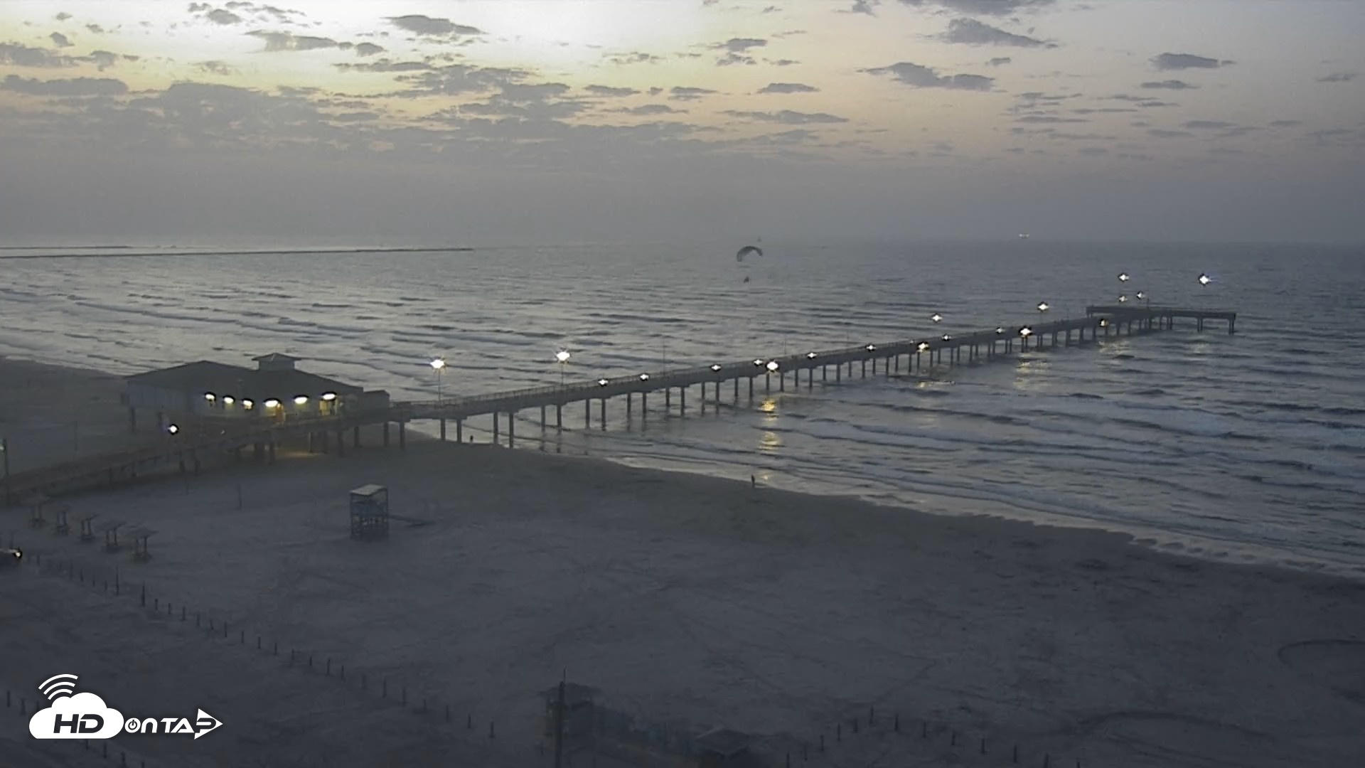 Snapshot of The Dunes - Port Aransas Live Beach Cam taken Aug 5, 2026, 6:44am CDT