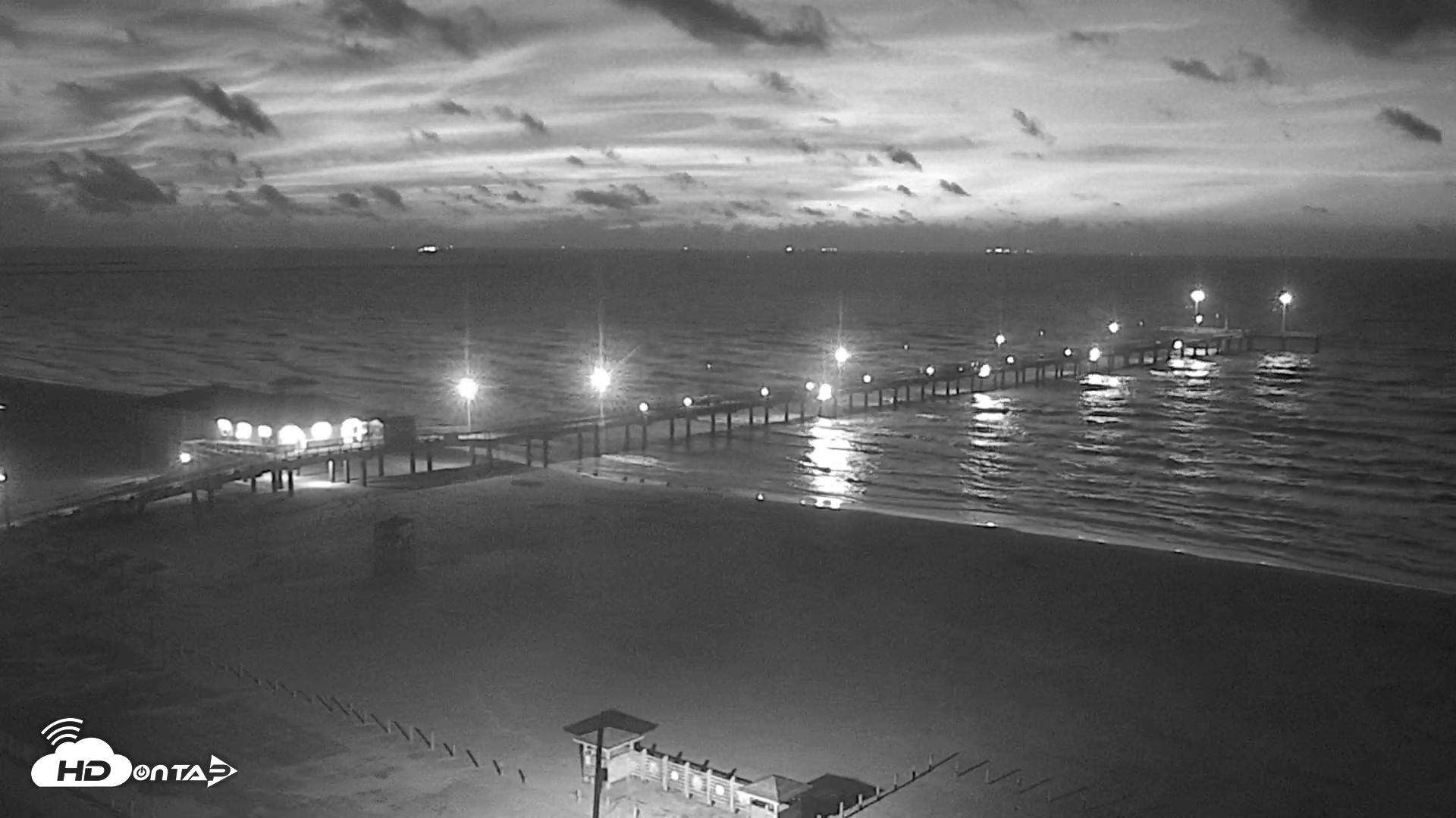 Snapshot of The Dunes - Port Aransas Live Beach Cam taken Sep 2, 2026, 6:36am CDT