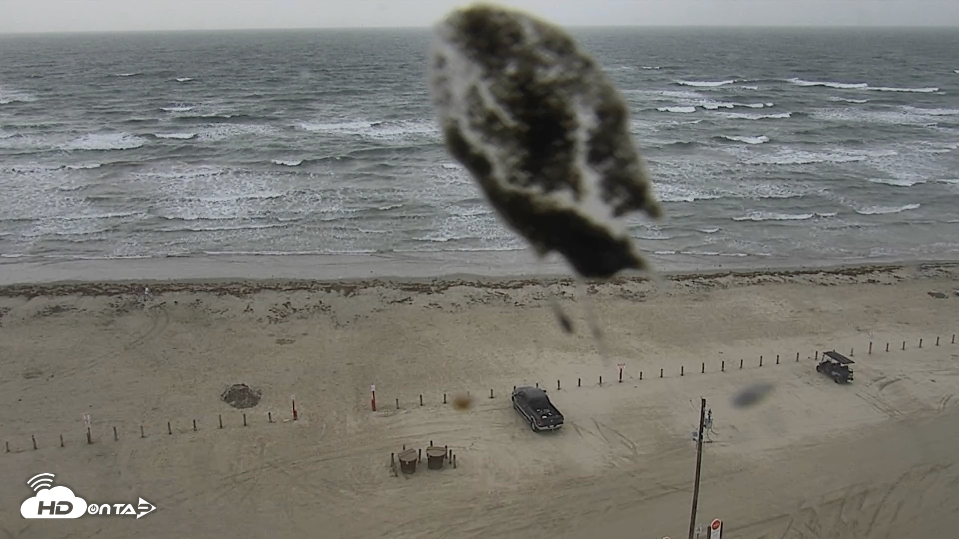 Snapshot of The Dunes - Port Aransas Live Beach Cam taken Apr 12, 2026, 10:17am CDT
