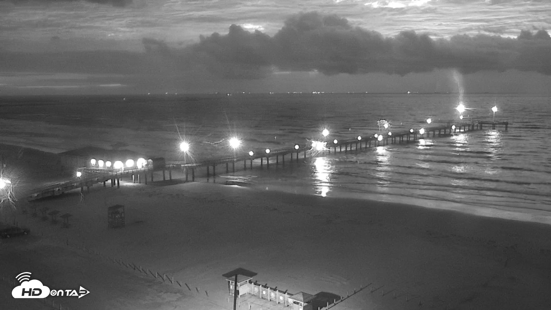 Snapshot of The Dunes - Port Aransas Live Beach Cam taken Oct 26, 2026, 7:14am CDT
