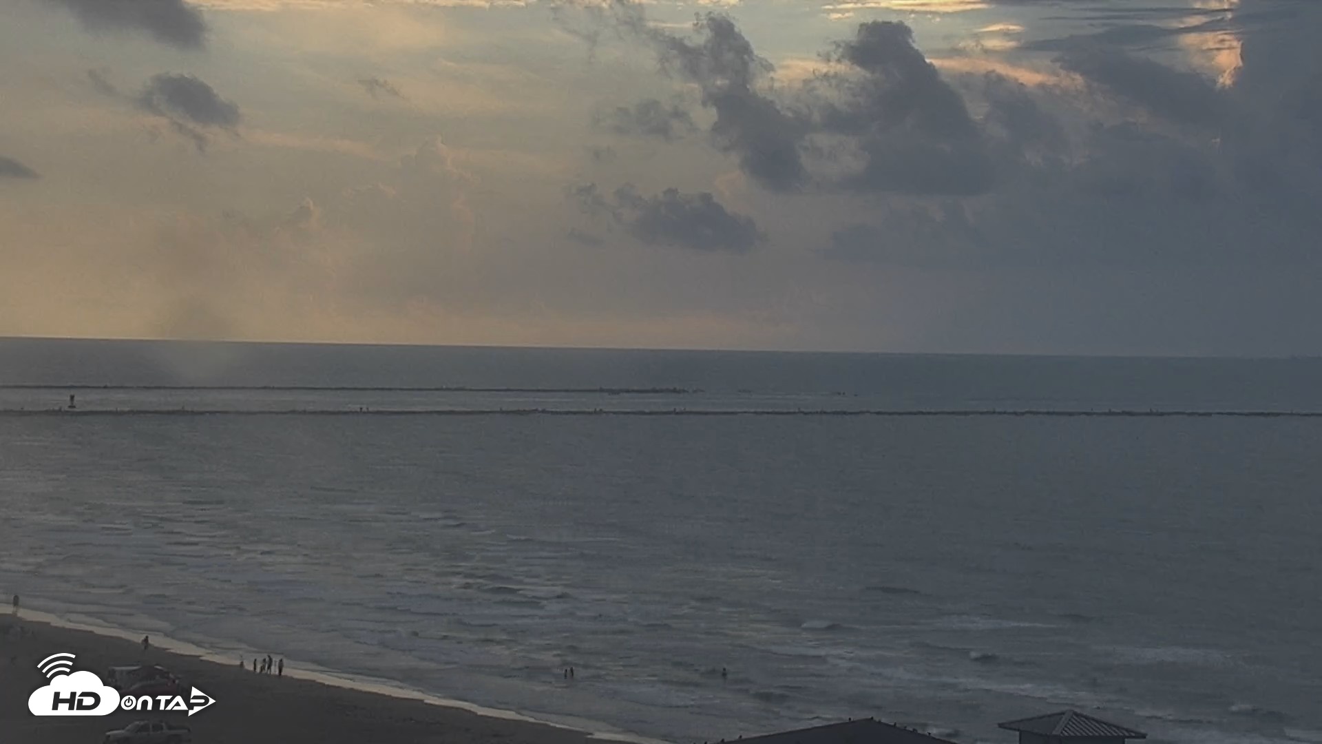 Snapshot of The Dunes - Port Aransas Live Beach Cam taken Sep 5, 2026, 7:55am CDT