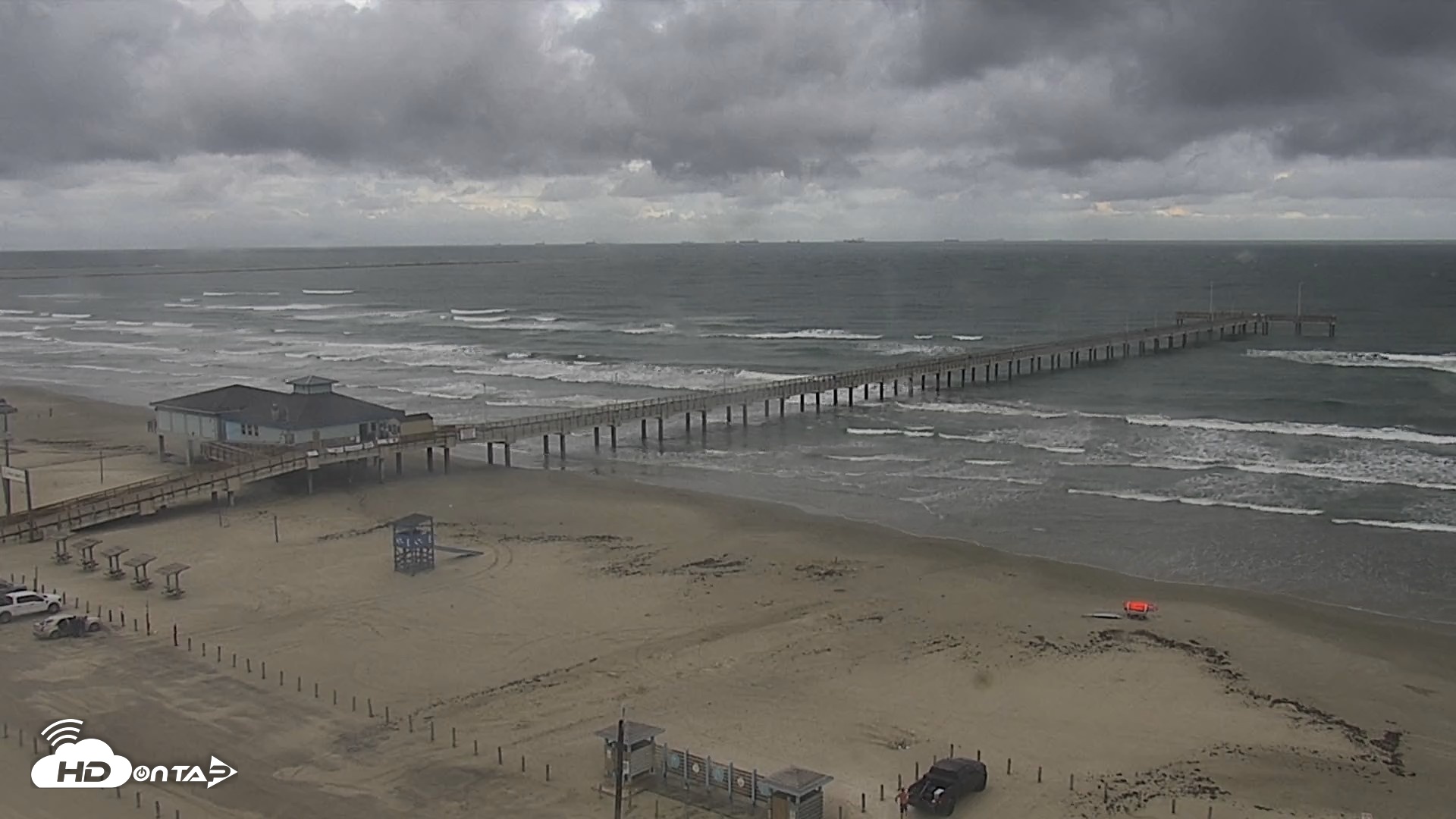 Snapshot of The Dunes - Port Aransas Live Beach Cam taken Oct 3, 2026, 6:05pm CDT