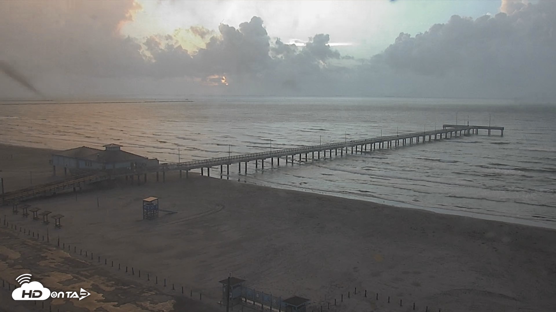 Snapshot of The Dunes - Port Aransas Live Beach Cam taken Sep 16, 2026, 7:20am CDT