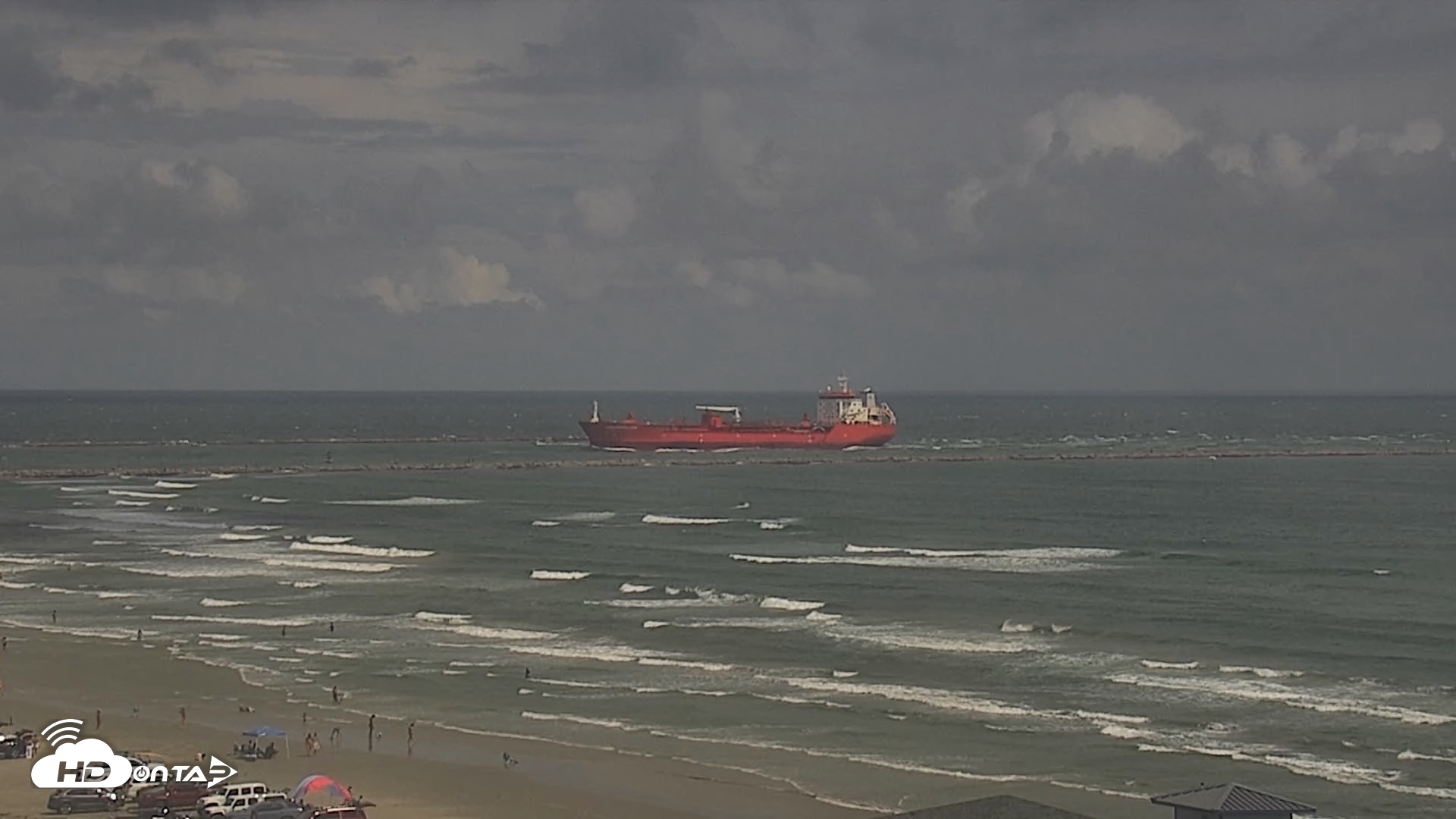 Snapshot of The Dunes - Port Aransas Live Beach Cam taken Oct 3, 2026, 1:39pm CDT