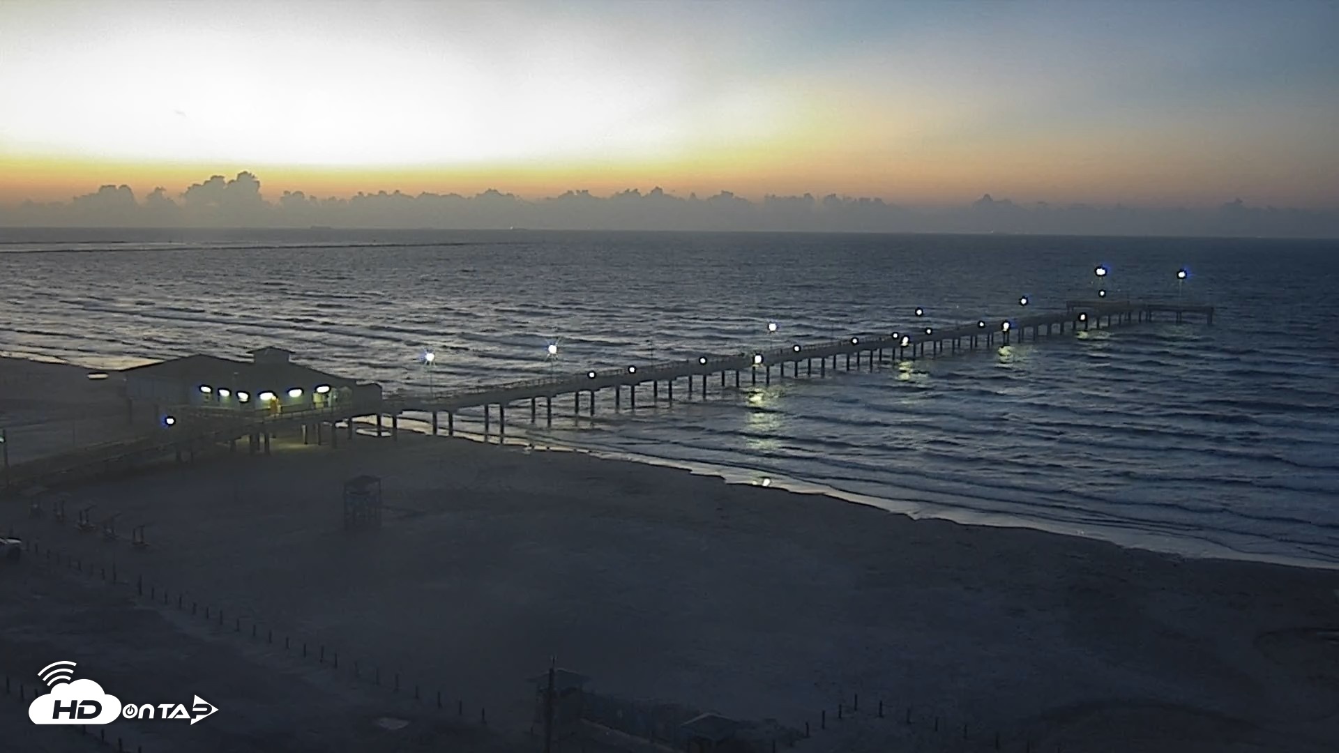 Snapshot of The Dunes - Port Aransas Live Beach Cam taken Aug 12, 2026, 6:37am CDT