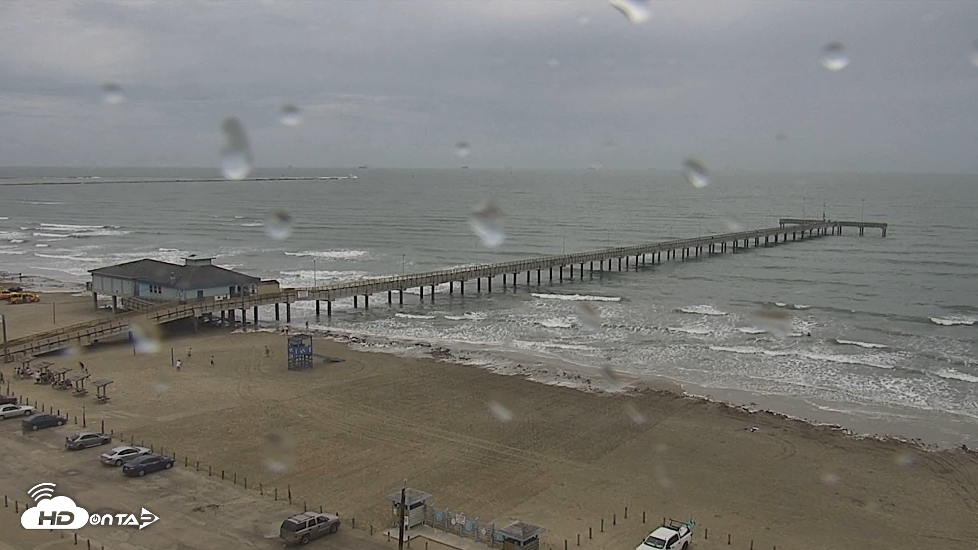 Snapshot of The Dunes - Port Aransas Live Beach Cam taken Apr 10, 2026, 12:08pm CDT