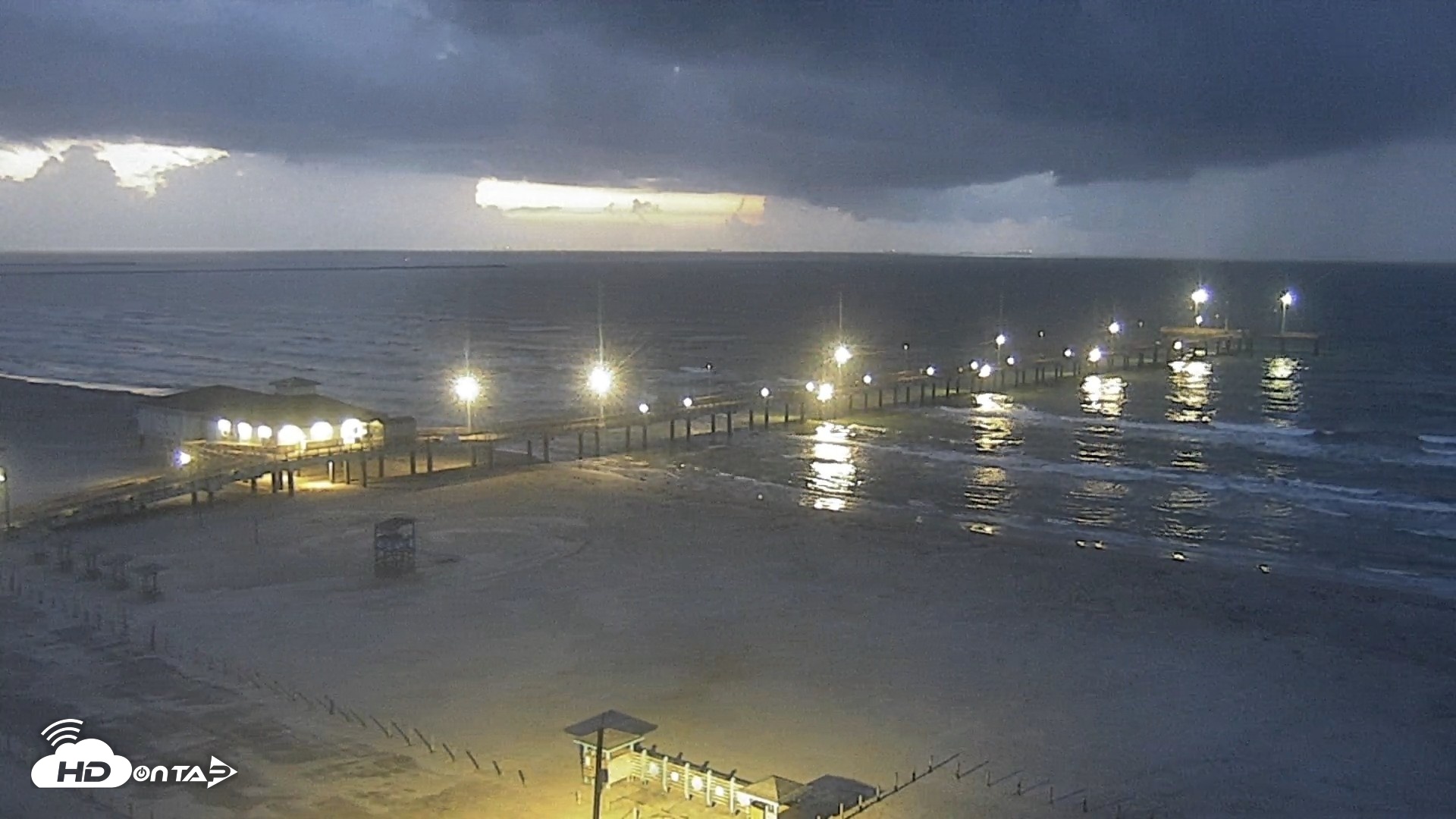 Snapshot of The Dunes - Port Aransas Live Beach Cam taken Sep 16, 2026, 6:54am CDT