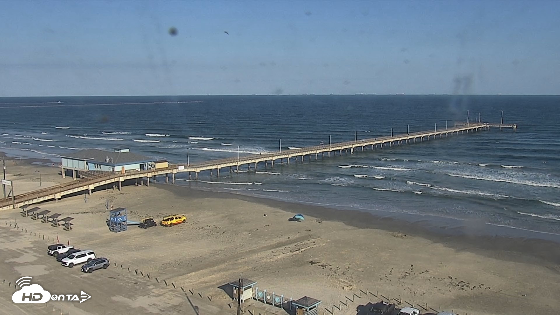 Snapshot of The Dunes - Port Aransas Live Beach Cam taken Oct 8, 2026, 5:11pm CDT
