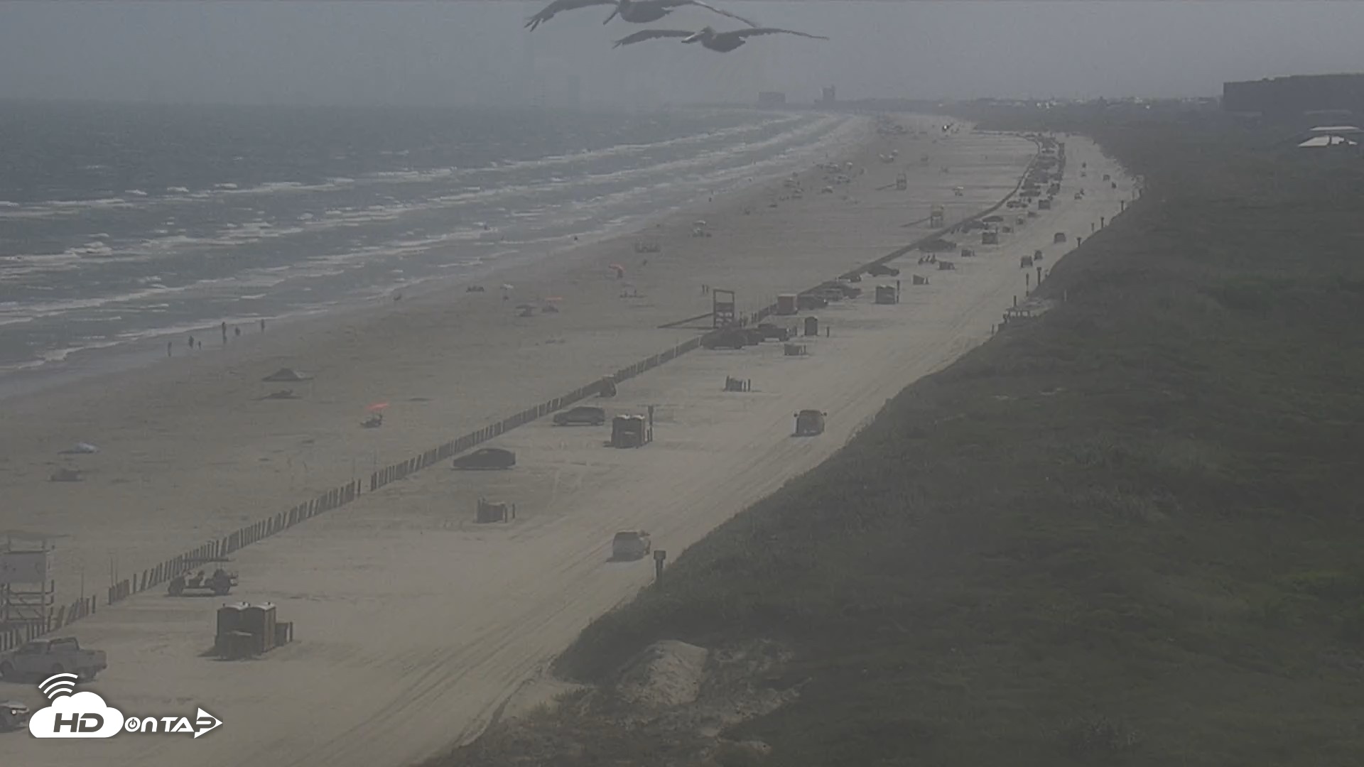 Snapshot of The Dunes - Port Aransas Live Beach Cam taken Sep 14, 2026, 3:51pm CDT