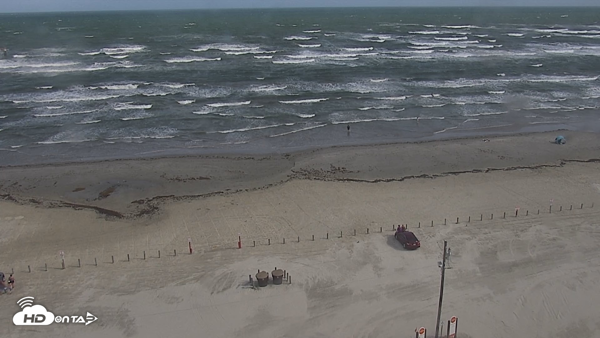 Snapshot of The Dunes - Port Aransas Live Beach Cam taken Oct 1, 2026, 4:24pm CDT
