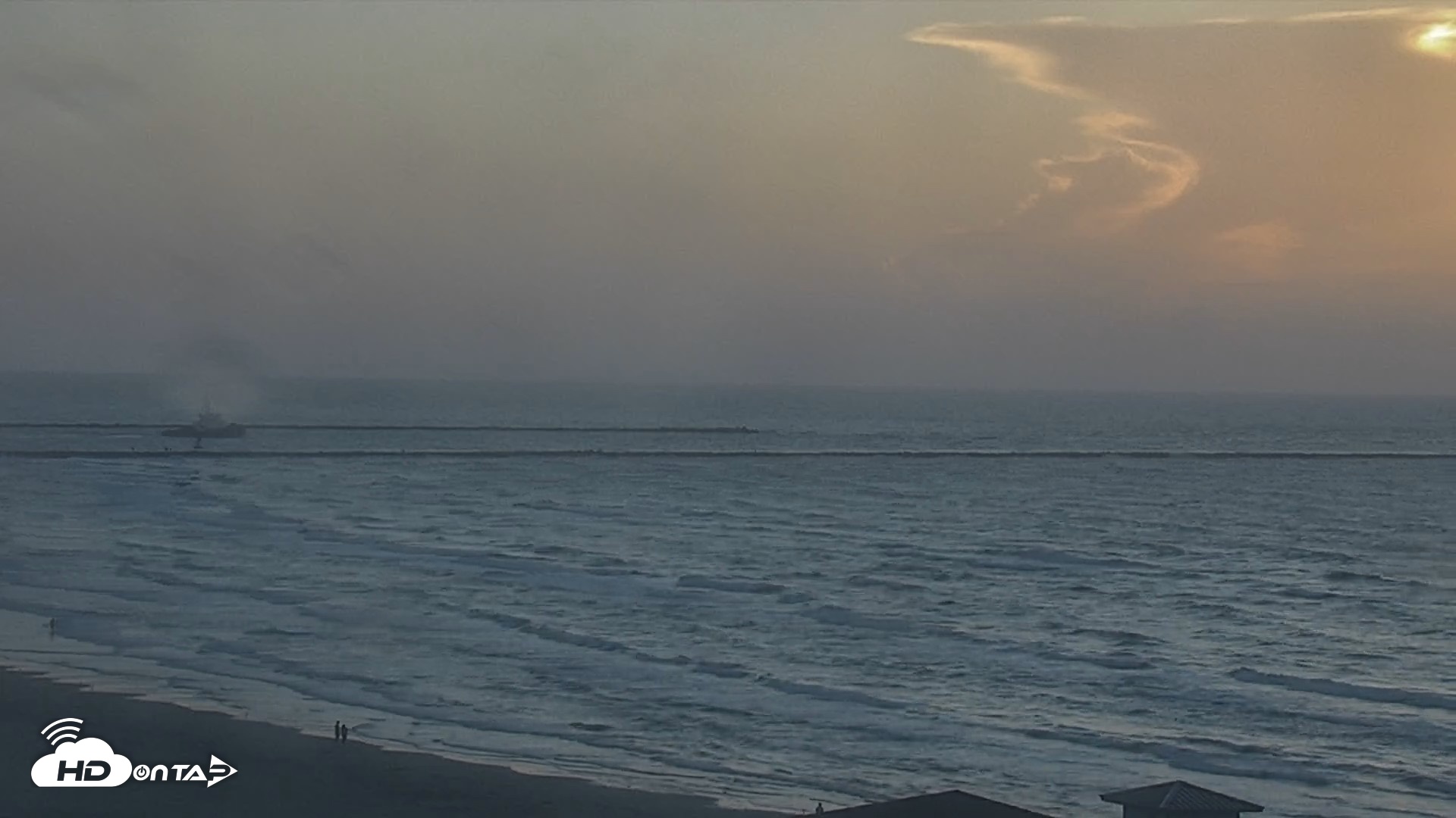 Snapshot of The Dunes - Port Aransas Live Beach Cam taken Sep 14, 2026, 7:28am CDT