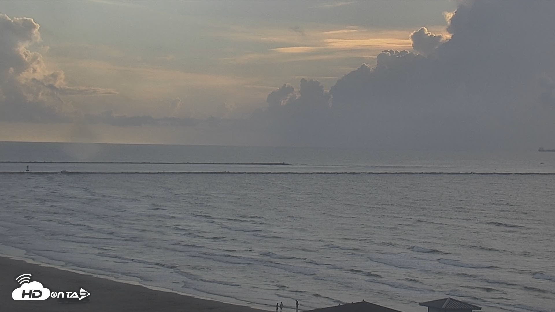 Snapshot of The Dunes - Port Aransas Live Beach Cam taken Sep 8, 2026, 7:57am CDT