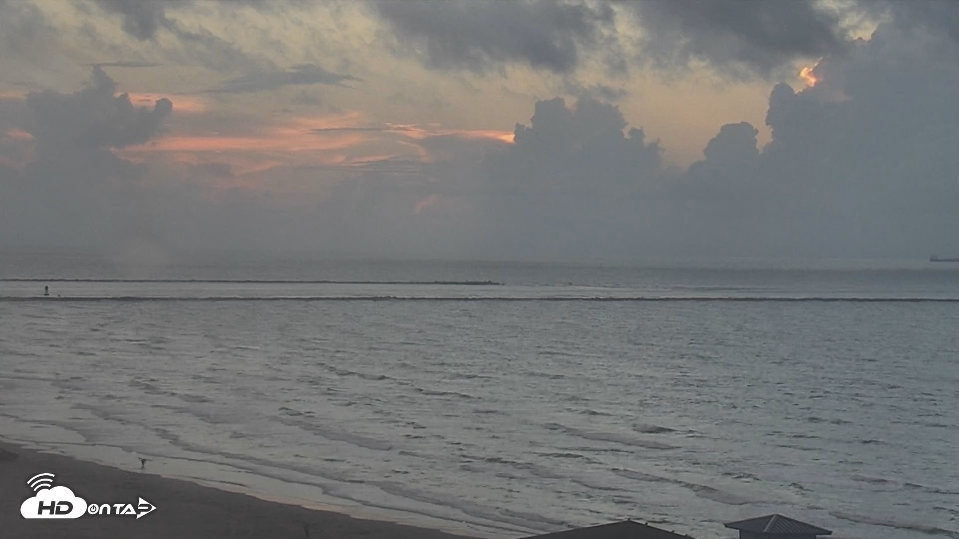 Snapshot of The Dunes - Port Aransas Live Beach Cam taken Sep 9, 2026, 7:13am CDT