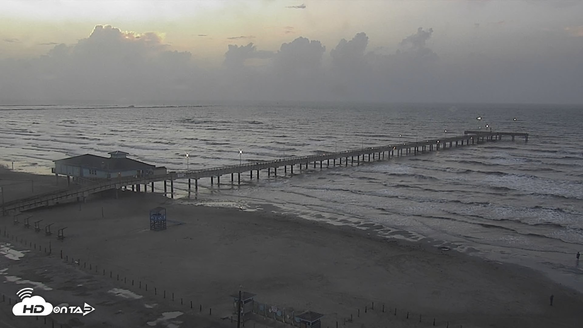 Snapshot of The Dunes - Port Aransas Live Beach Cam taken Jul 13, 2026, 6:42am CDT
