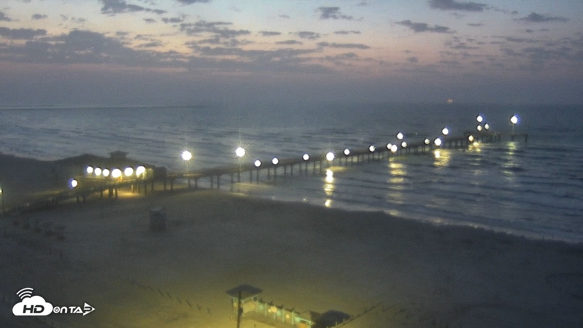 Snapshot of The Dunes - Port Aransas Live Beach Cam taken Aug 5, 2026, 6:29am CDT