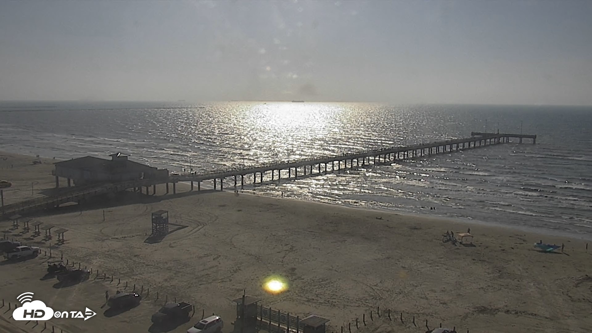 Snapshot of The Dunes - Port Aransas Live Beach Cam taken Aug 22, 2026, 9:30am CDT