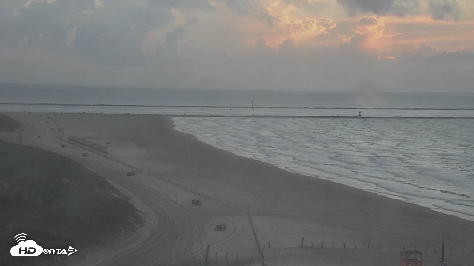 Snapshot of The Dunes - Port Aransas Live Beach Cam taken Sep 9, 2026, 7:21am CDT
