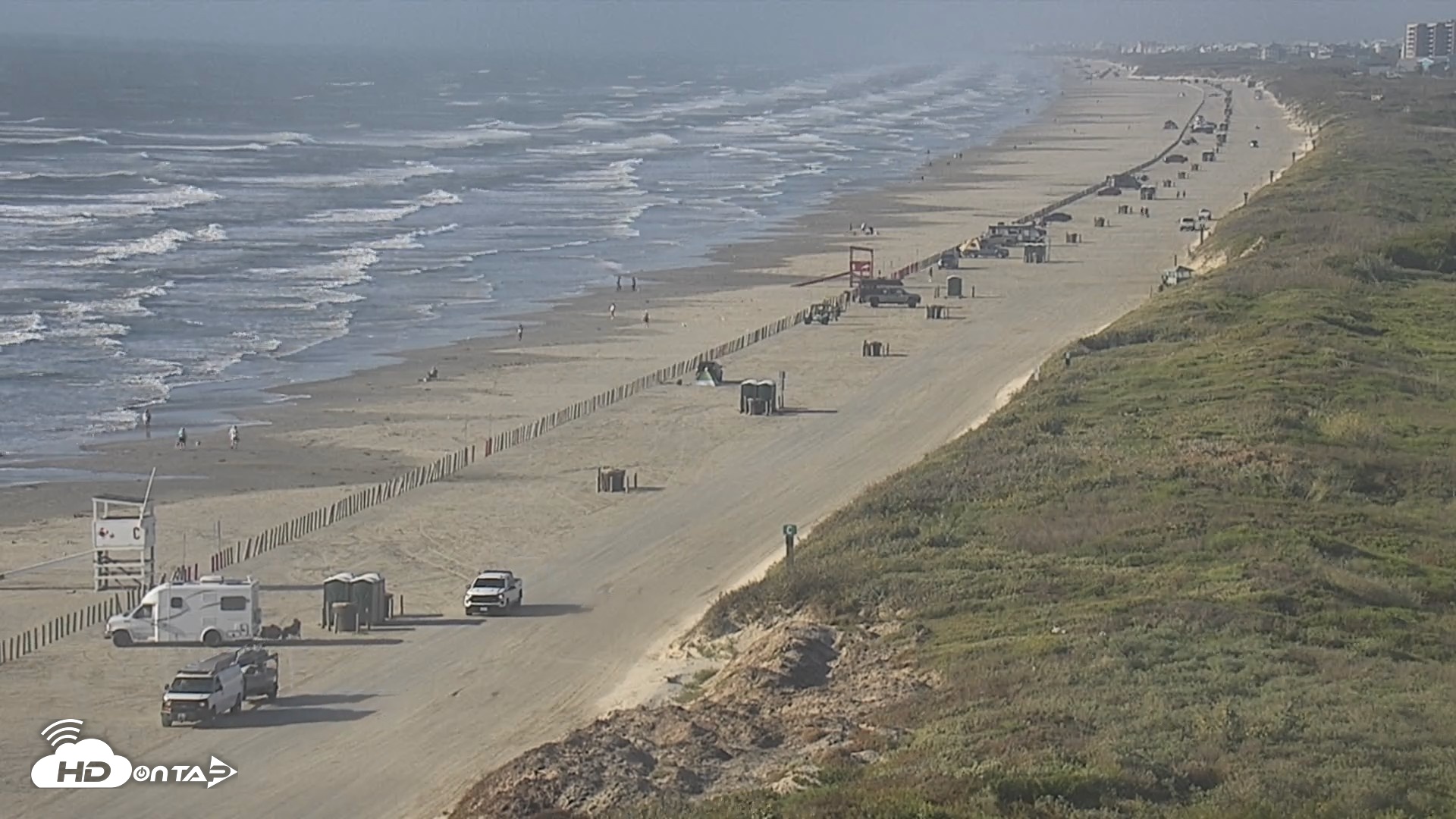 Snapshot of The Dunes - Port Aransas Live Beach Cam taken Oct 21, 2026, 9:30am CDT