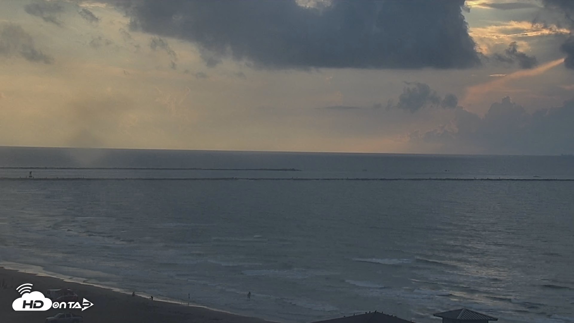 Snapshot of The Dunes - Port Aransas Live Beach Cam taken Sep 5, 2026, 7:43am CDT