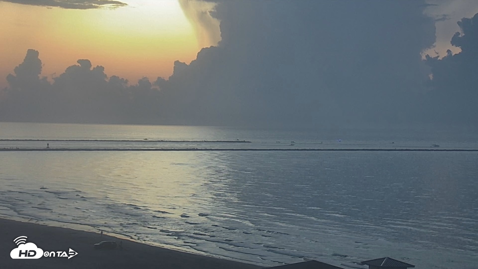 Snapshot of The Dunes - Port Aransas Live Beach Cam taken Aug 29, 2026, 6:50am CDT
