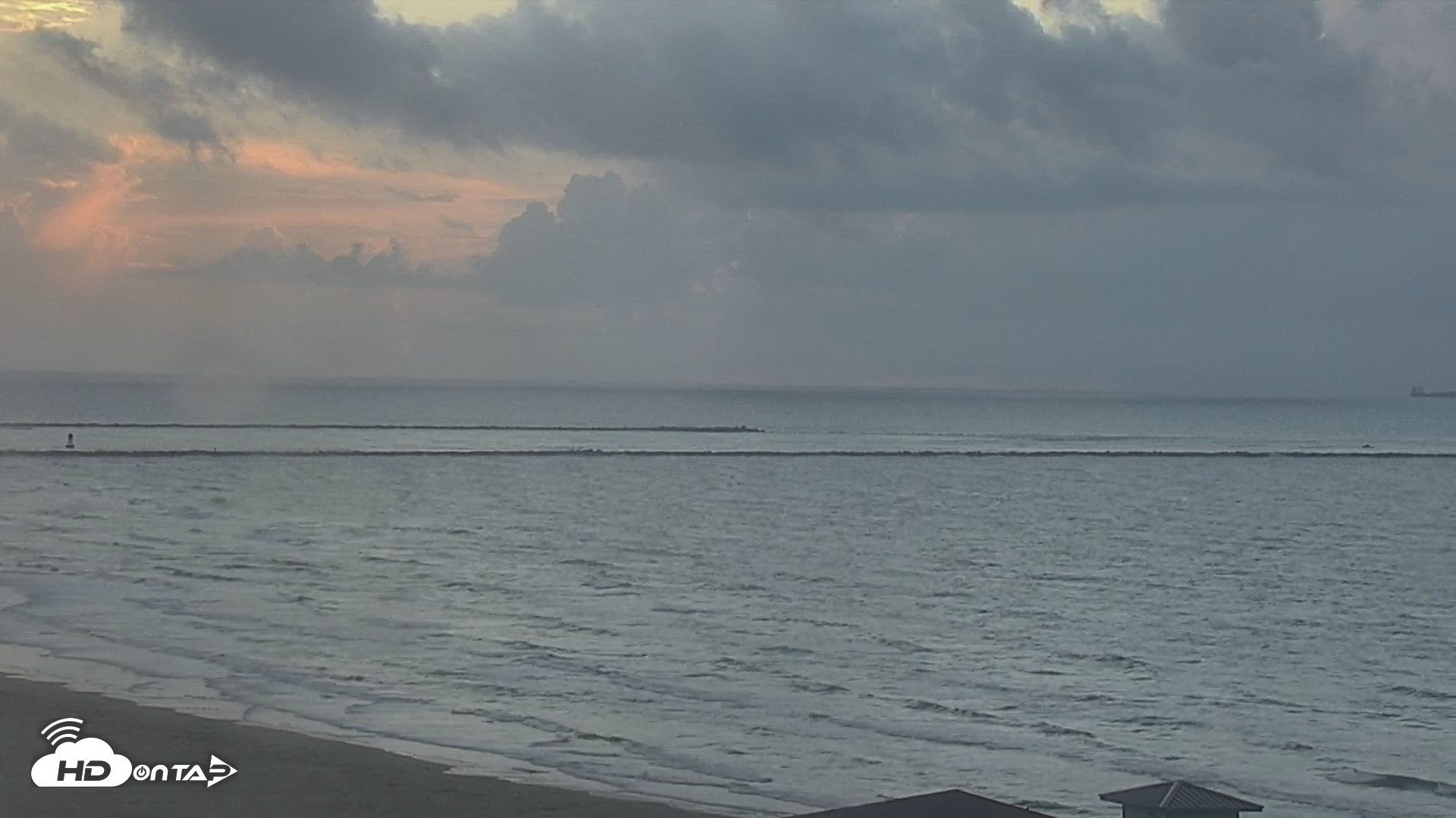 Snapshot of The Dunes - Port Aransas Live Beach Cam taken Sep 9, 2026, 7:26am CDT