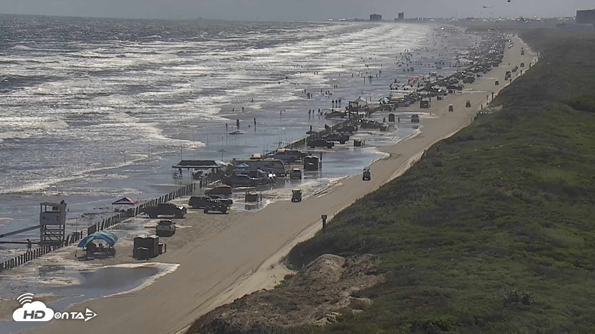 Snapshot of The Dunes - Port Aransas Live Beach Cam taken Oct 9, 2026, 2:45pm CDT